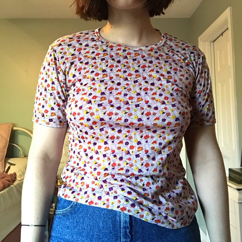 Funky Vintage Patterned Shirt - image 5